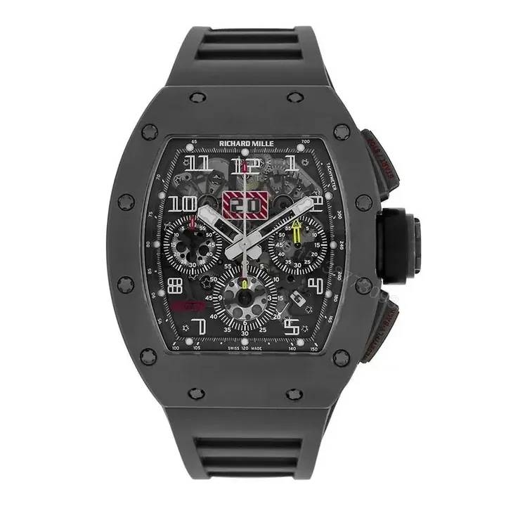 View 1 of Richard Mille RM011 Felipe Massa Titanium Flyback Chronograph Replica
