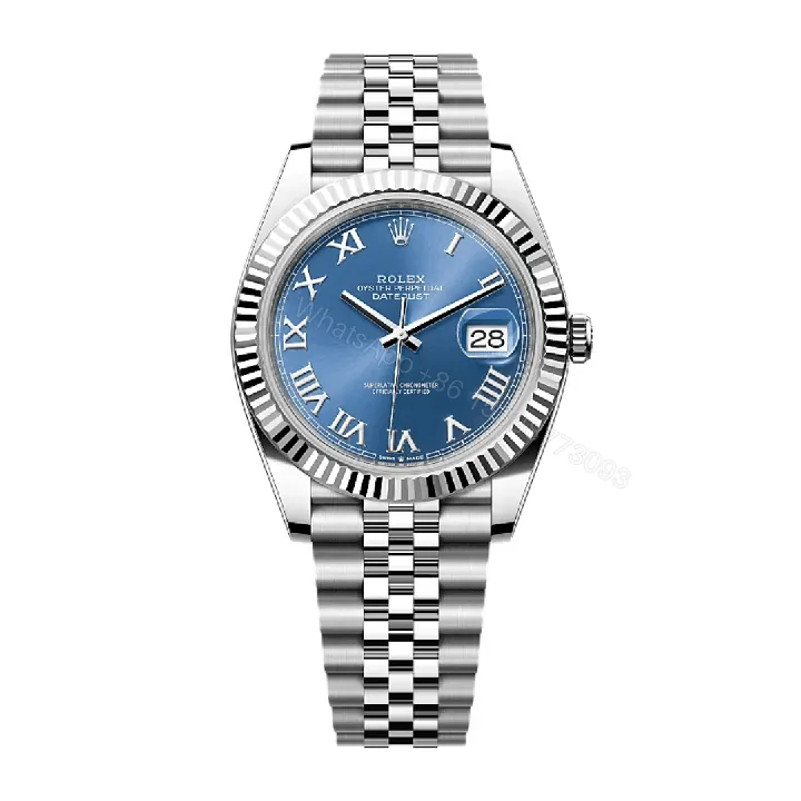 View 1 of Rolex Datejust Blue Roman Dial Replica