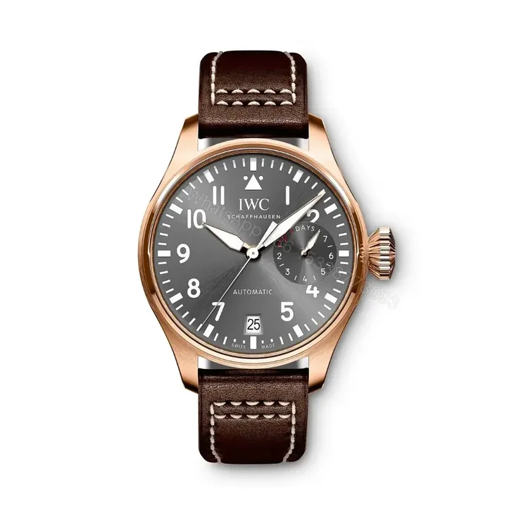View 1 of IWC Big Pilot Replica Watch IW500901 GM Replica Black Dial