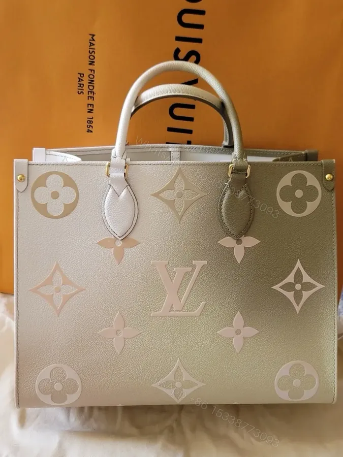 View 1 of Louis Vuitton OnTheGo MM tote bag from the “Spring in the City” collection