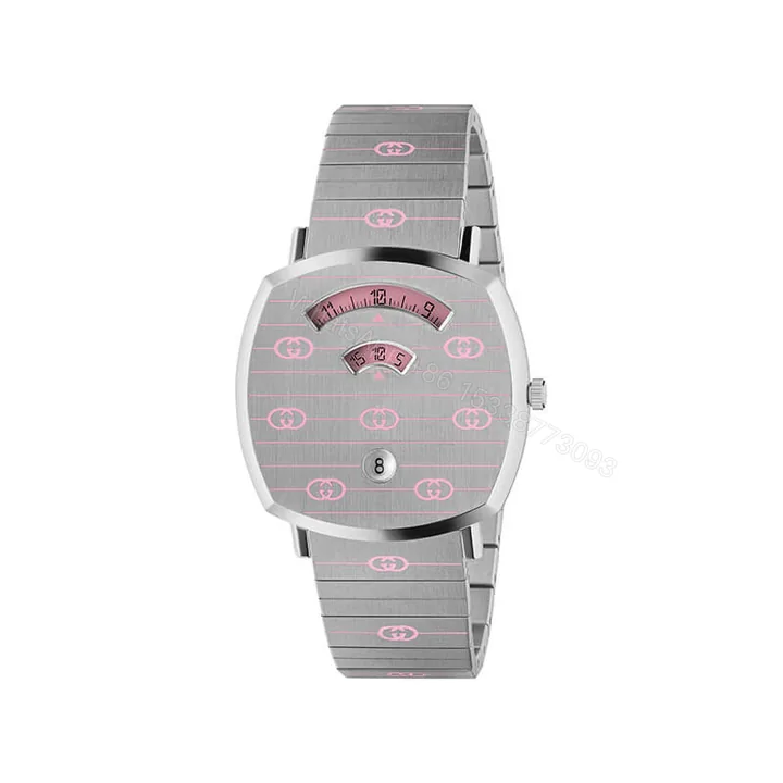 View 1 of Gucci Grip Watch Pink Enamel 38Mm