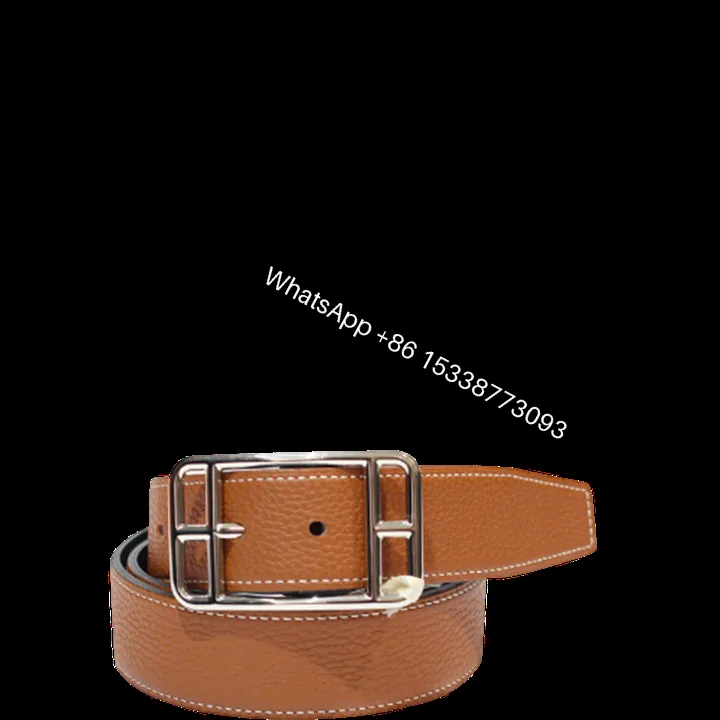 View 1 of HERMES QUENTIN REVERSIBLE BELT BROWN RECTANGLE BUCKLE 32MM