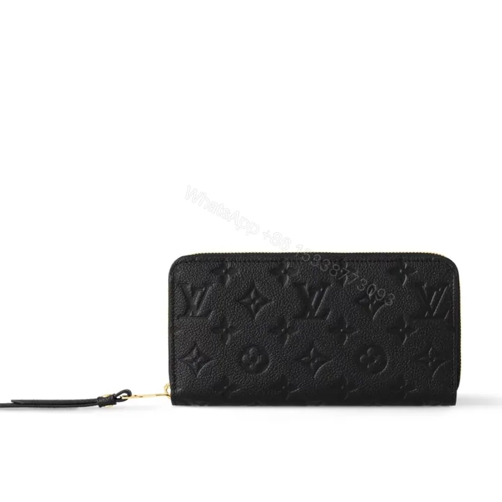 View 1 of Louis Vuitton Zippy Wallet Monogram Black 19Cm M61864