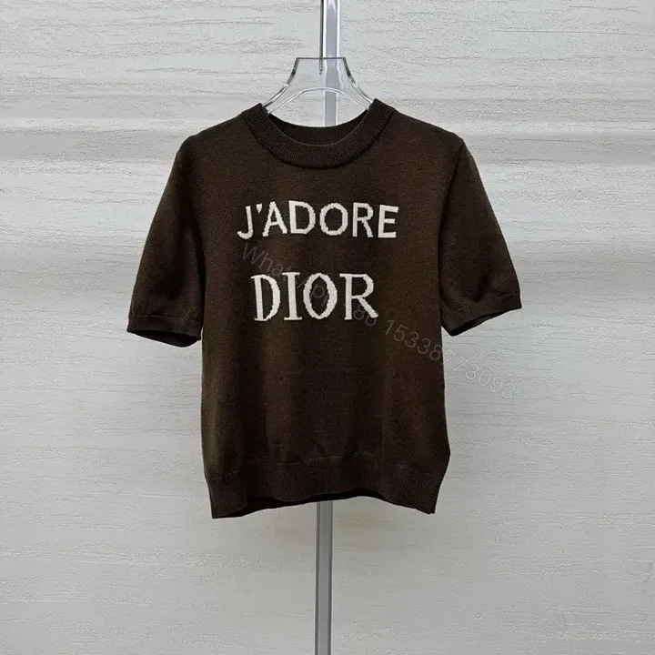 View 1 of Dark Knit — Premium Cotton Blend, Casual Luxe, Logo Accent Top