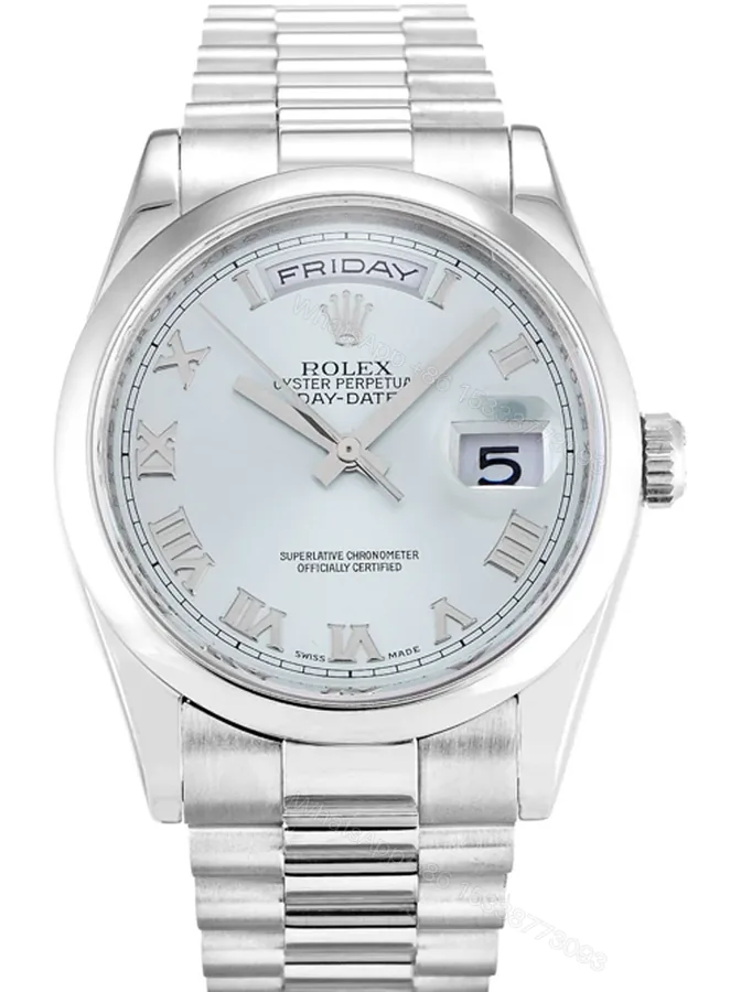 View 1 of Replica Rolex Day-Date Blue Dial 118206 36 mm