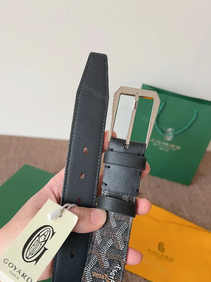 View 1 of Textured Leather Belt with Signature Hardware, Slim Webbing buckle