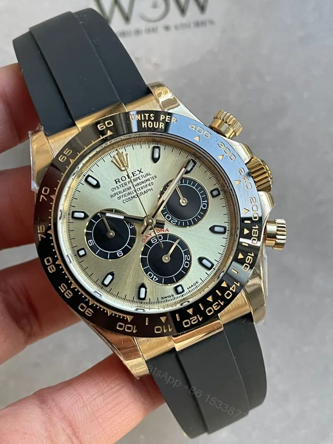 View 1 of BTF factory 1:1 Rolex Daytona 116518 Best Edition YG/Black Dial SA4130 V2
