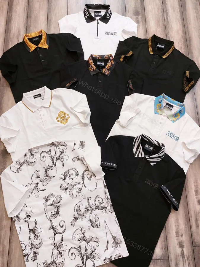 View 1 of FIRST COPY Versace Latest 2025 Imported Quality Exclusive Polo Tees