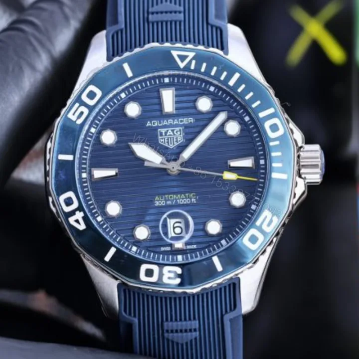 View 1 of TAG Heuer Aquaracer 300M Professional 300 Blue Dial Steel Mens Watch