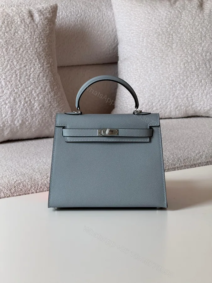 View 1 of Hermès Kelly 25 Almond green epsom leather