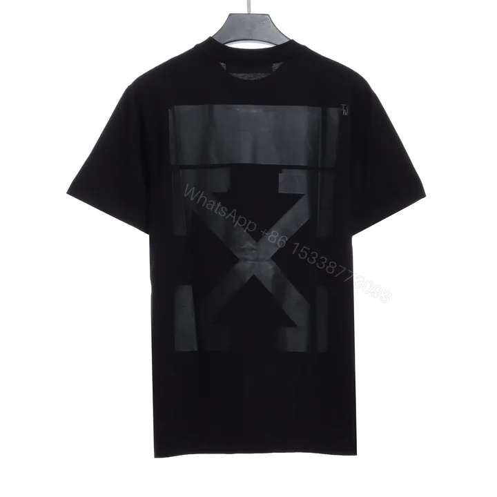 View 1 of Off-White Overlapping Arrow Pattern T-Shirt