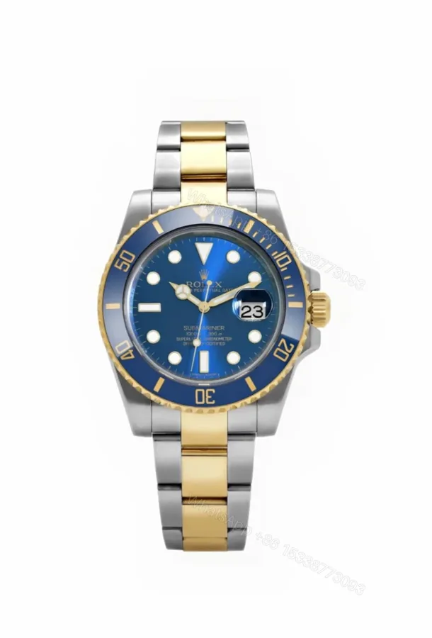 View 1 of Rolex Super Clone Watches 1:1 Submariner 116613LB Bluesy Two Tone 3135