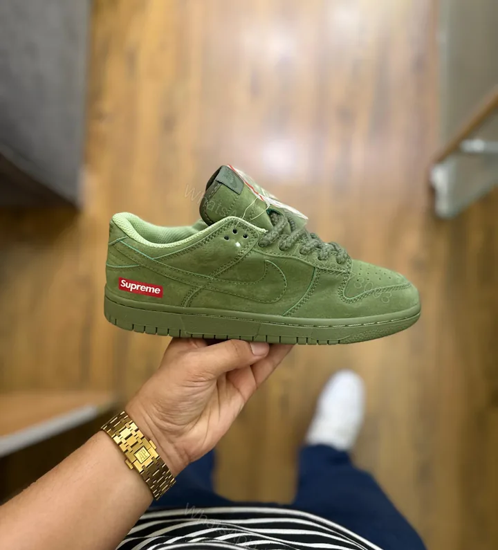 View 1 of First Copy Nike SB Dunk Supreme Olive Green