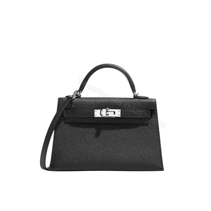 View 1 of Hermes Kelly Mini Epsom Handbag Black 22Cm