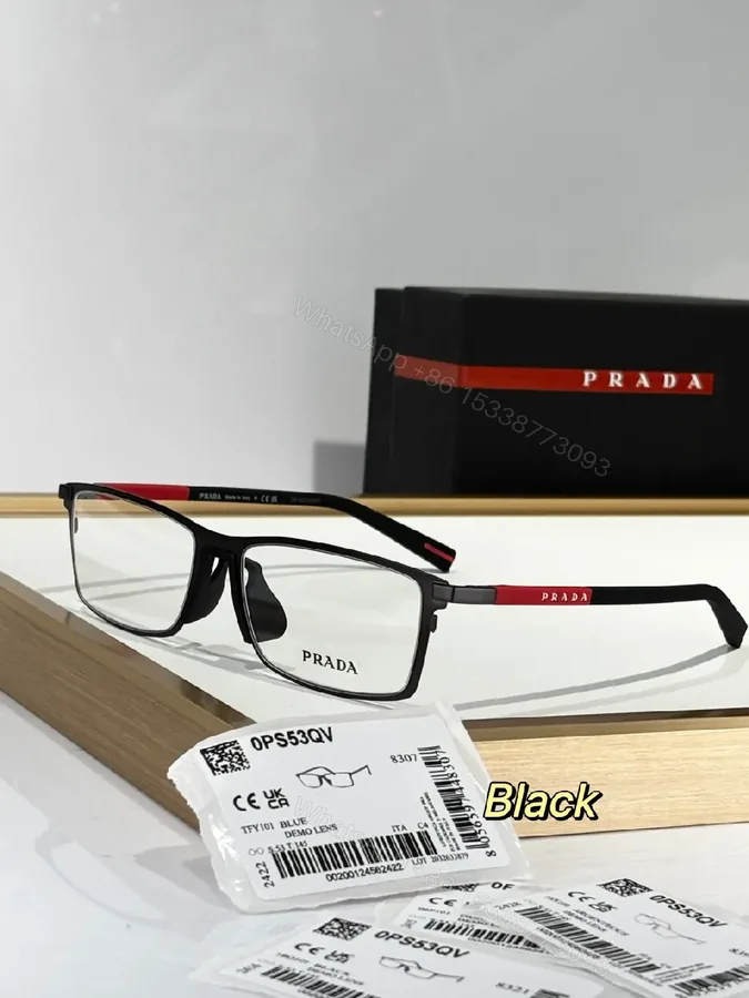 View 1 of Matte Black Acetate Frame with Red Accents Eyeglasses