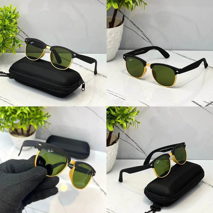 View 1 of Ray-Ban Men’s Black-Brown-Green Sunglasses