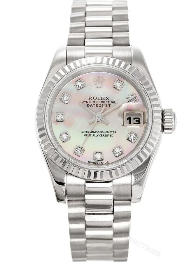 View 1 of Replica Rolex Datejust Mother of Pearl Dial 179179 26 mm