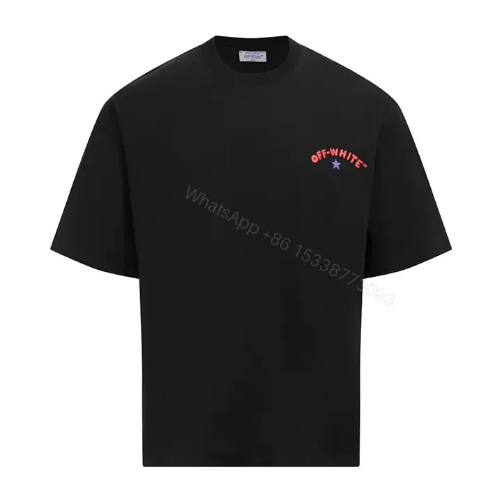 View 1 of Off-White Tee + Cotton Jersey + Modern Minimal + Subtle Chest Logo + T-Shirt