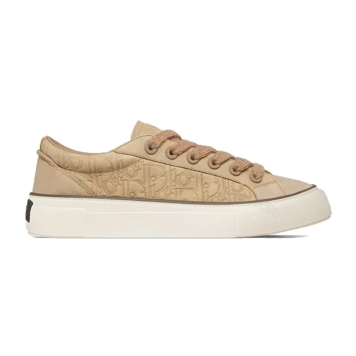View 1 of DIOR B33 SPIN SNEAKERS BEIGE NUBUCK AND BEIGE DIOR GRAVITY NUBUCK – CD206