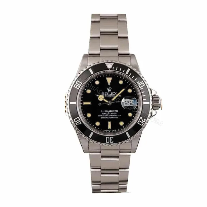 View 1 of Rolex Submariner 16800 Super Clone : Vintage Steel Black Dial 40mm
