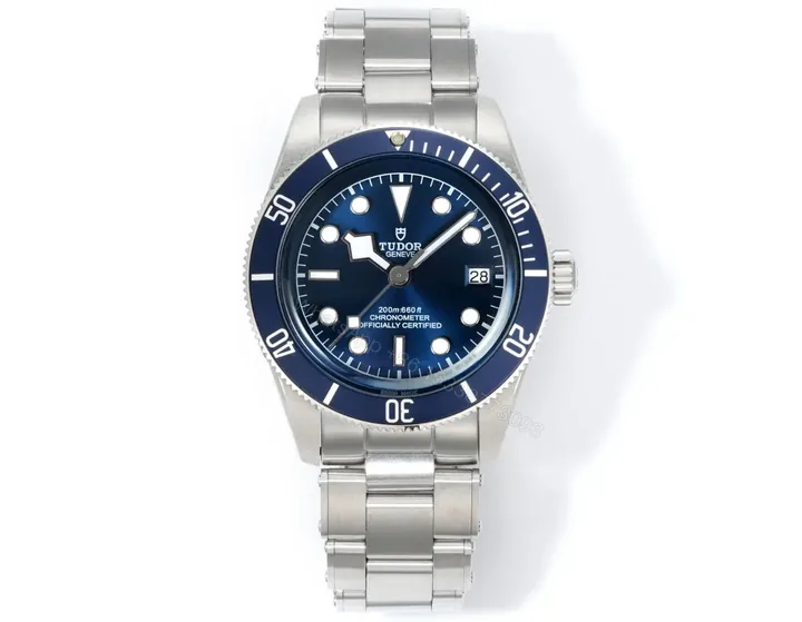 View 1 of Tudor Blue Bay Watch Blue Dial Blue Bezel Steel Bracelet Premium 41MM TUD-BB-BLU-BEZ-STL-41