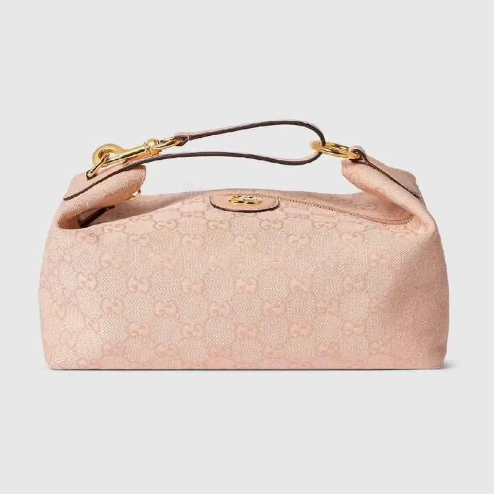 View 1 of Soft Pink GG Texture Bag: Subtle Luxury, Everyday Style