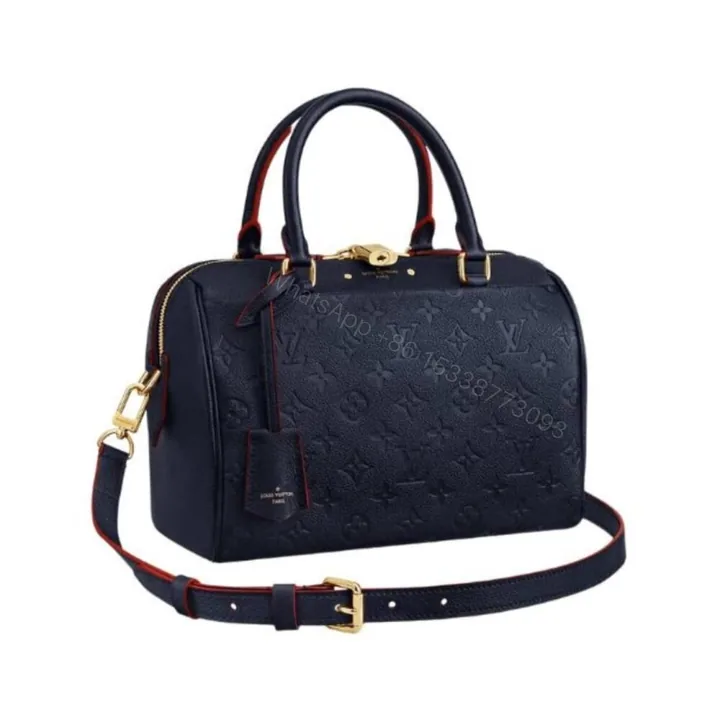 View 1 of Louis Vuitton Speedy Bandoulière 25 In Monogram Empreinte Navy 25Cm M43501