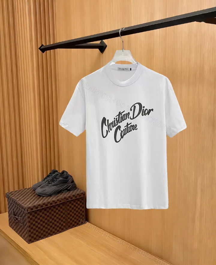 View 1 of Dior一比一經典手寫字母短袖T恤精品男女百搭上衣