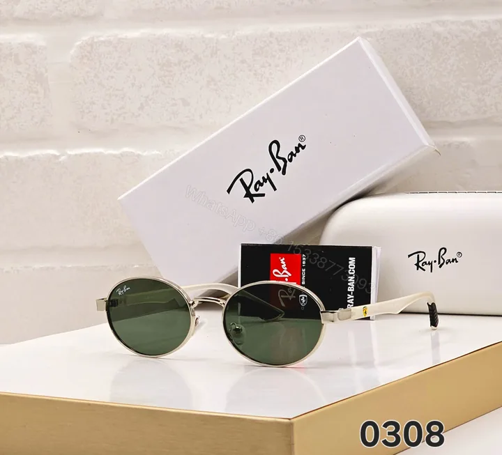 View 1 of Ray-Ban Modern Round Black-Green Sunglasses