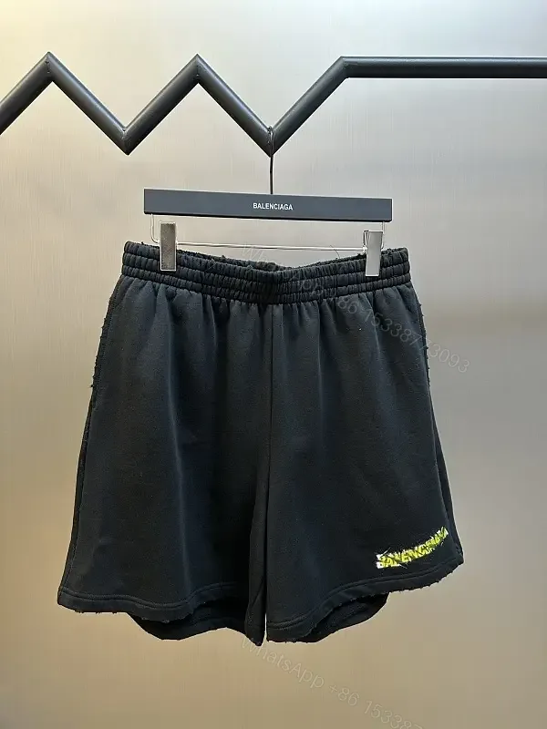 View 1 of Breathable Black Knit Shorts: Street Luxury Comfort