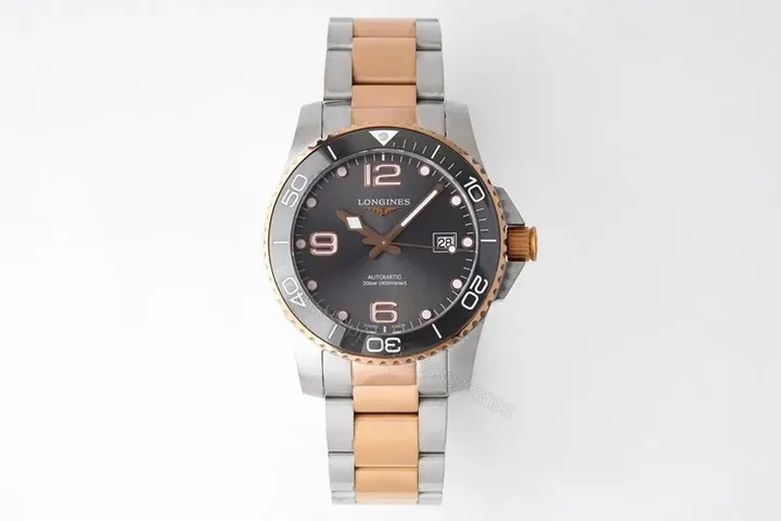 View 1 of Longines Conquest Two-Tone Stainless Steel and Rose Gold Automatic Watch