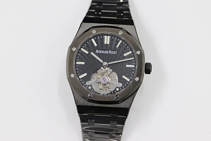 View 1 of BBR Factory Audemars Piguet Royal Oak Tourbillon V2 Upgrade Edition – Black Ceramic Case, Black Dial, 2020 Model