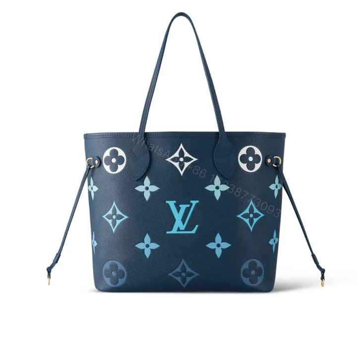 View 1 of Louis Vuitton Neverfull MM Blue 31Cm M46514