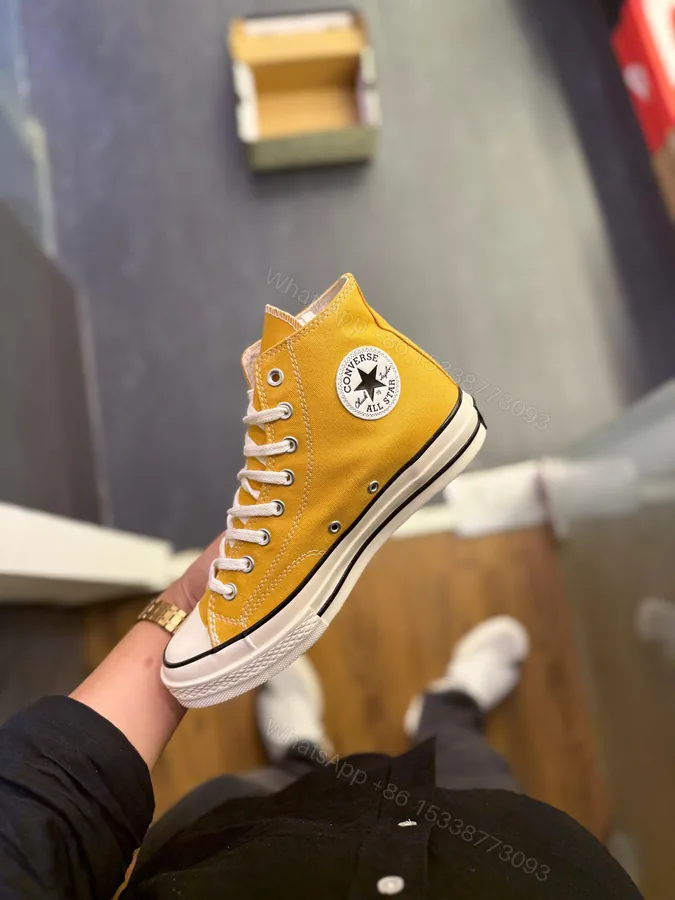 View 1 of FIRST COYP CONVERSE CHUCK 70 MID YELLOW FOR MEN