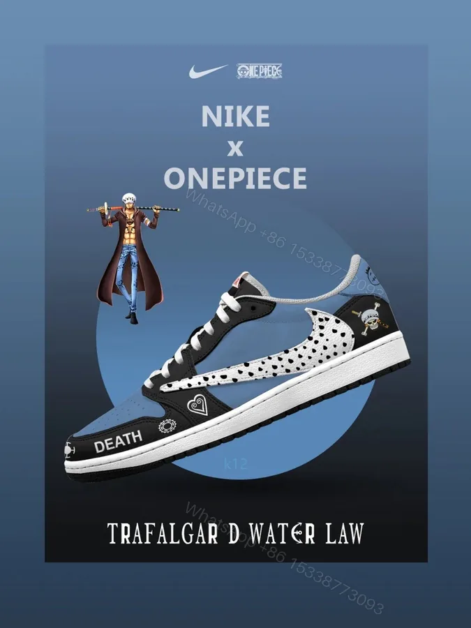 View 1 of Trafalgar D. Water Law V.1 Custom TS Low Jordan 1