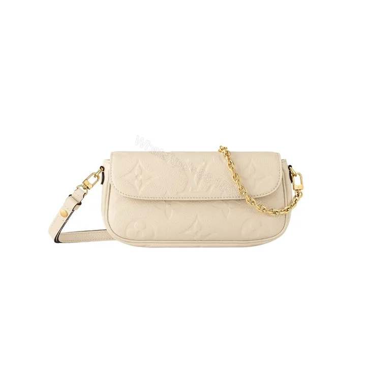 View 1 of Louis Vuitton Wallet On Chain Ivy Monogram Empreinte Cream 23Cm M82210