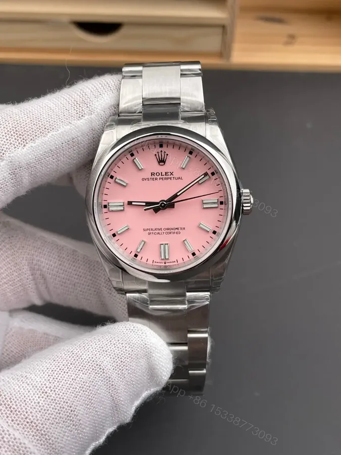 View 1 of Rolex Oyster Perpetual 36 126000 Pink Dial Watch 126000-0008