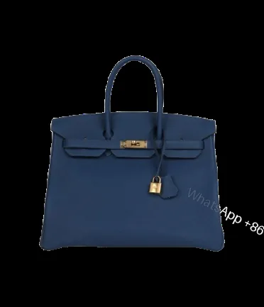 View 1 of Hermès Birkin 35 Deep Bleu Togo Gold Hardware
