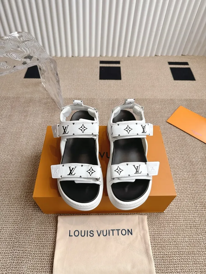 View 1 of LV Women White Synthetic Strap Sandals