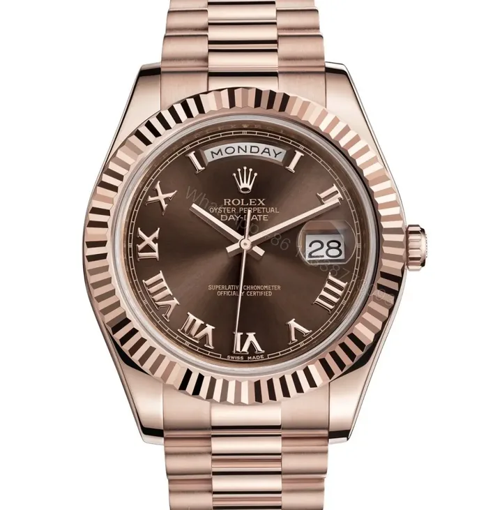 View 1 of Swiss Clone Replica Rolex Day-Date Everose Gold