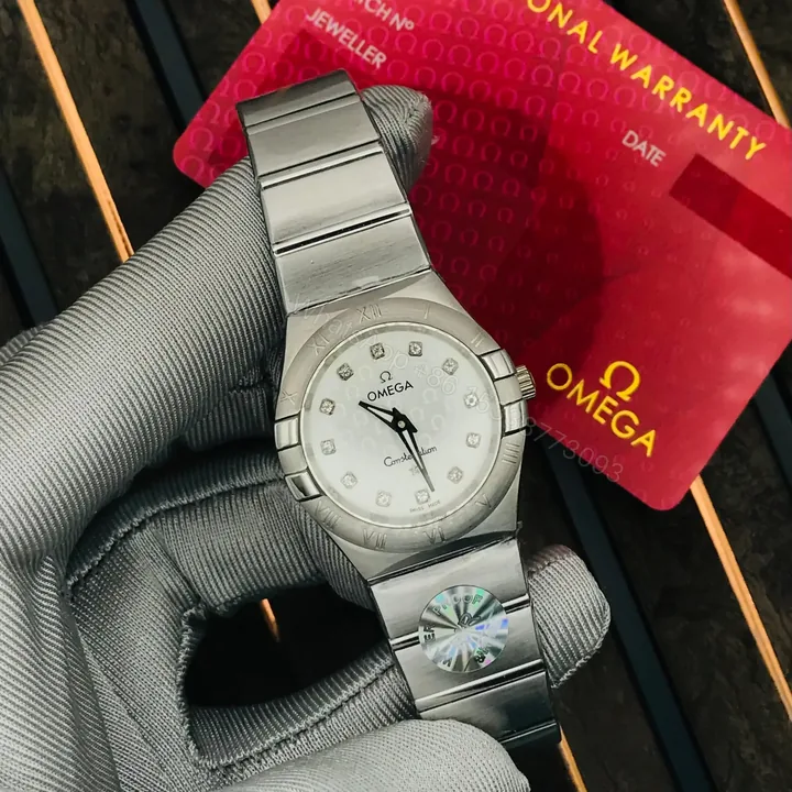 View 1 of Omega White Silver Dial Watch | Master Copy Watches