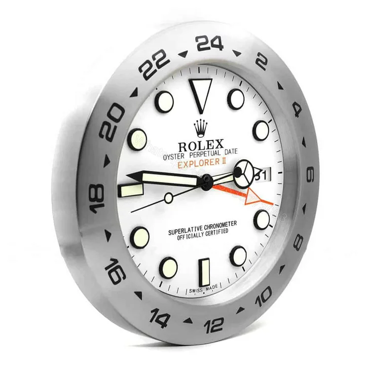 View 1 of ROLEX WALL CLOCK – EXPLORER 2 WHITE