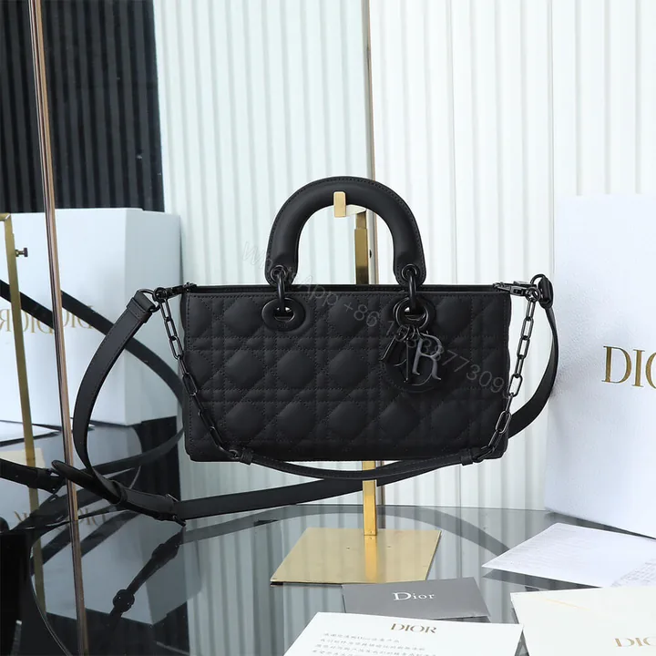 View 1 of Dior Black Medium Lady D-Joy Bag