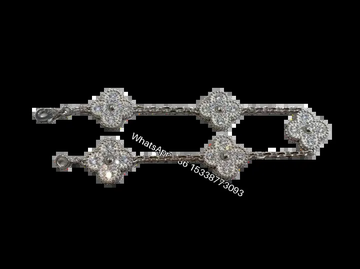 View 1 of Van Cleef & Arpels Replica Alhambra 5 Motifs Bracelet