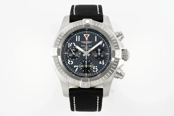 View 1 of Breitling Avenger B01 Chronograph 45 Stainless Steel Anthracite Black Strap – Folding AB01821A1B1X2