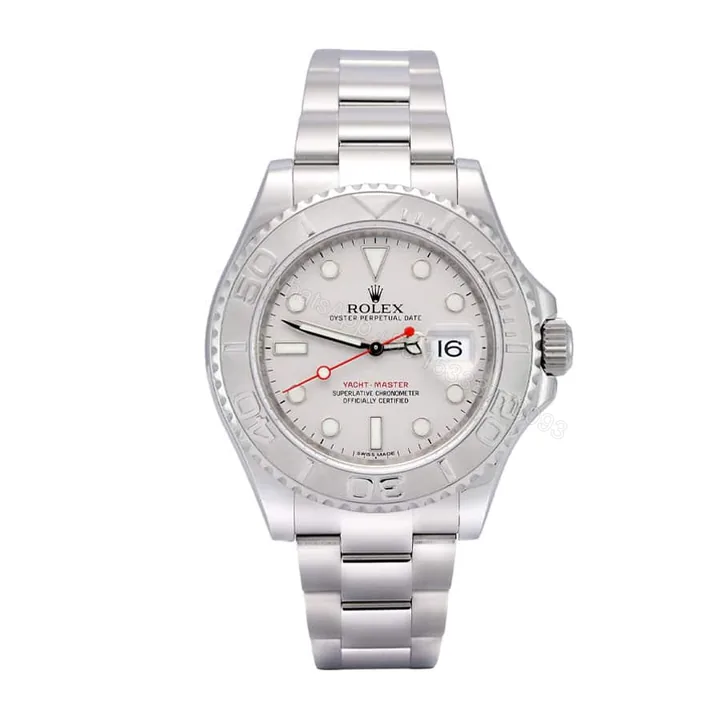 View 1 of Rolex Yacht-Master 40 116622 Super Clone : Rolesium Platinum Sunray Dial 40mm