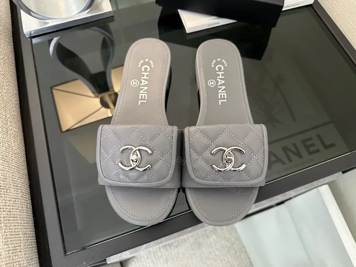 View 1 of Quilted Leather Slides – Subtle Luxury, Everyday Chic