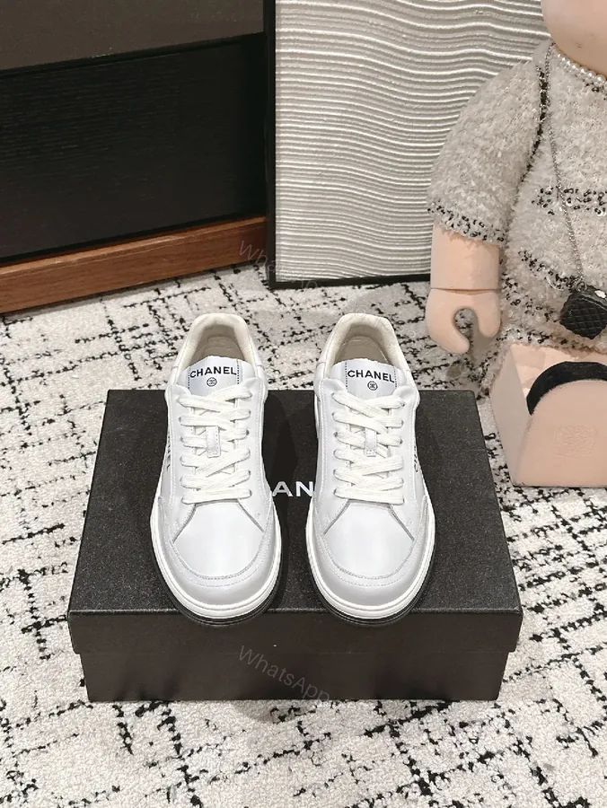 View 1 of White Leather Sneaker: Luxe Comfort, Subtle Branding