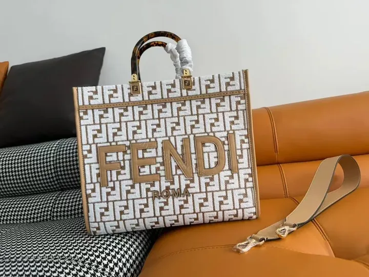 View 1 of Iconic Beige Monogram Tote - Designer-Inspired Everyday Luxury Bag