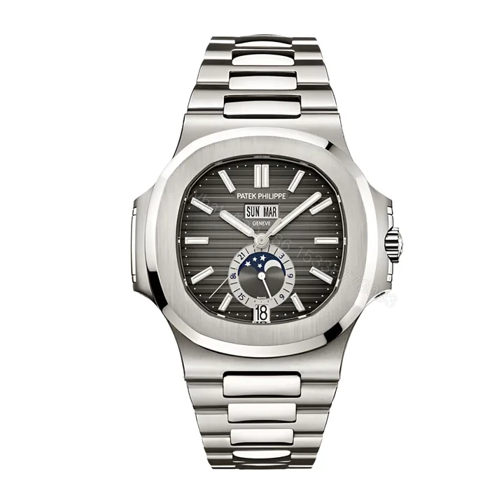 View 1 of Patek Philippe Nautilus Black Dial Replica